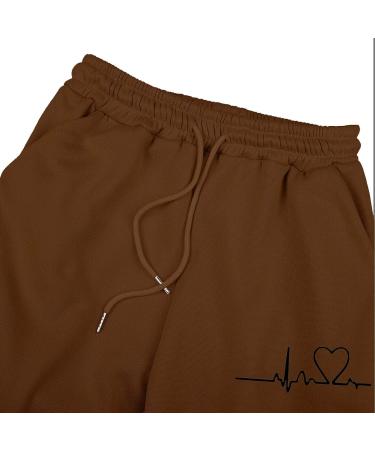 Shop Women's Long-Sleeved Jogging Suit Set | Hooded Sweater & Pants | Stylish Leisure Sportswear - Brown XL - Buy Online on GoSupps.com