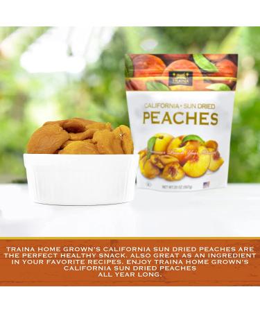 Traina Home Grown California Sun Dried Peaches - Natural & Healthy Snack (20 Oz) - Buy Online on GoSupps.com