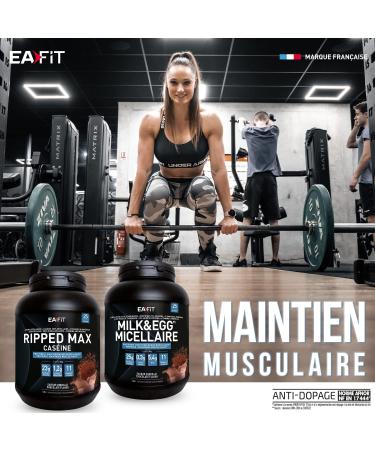 Buy Eafit Milk Egg 95 Micellar 2.2kg - Vanilla Casein Protein for Muscle Building & Preservation - 73 Portions - Anti-Doping Formula - International Shipping - Buy Online on GoSupps.com
