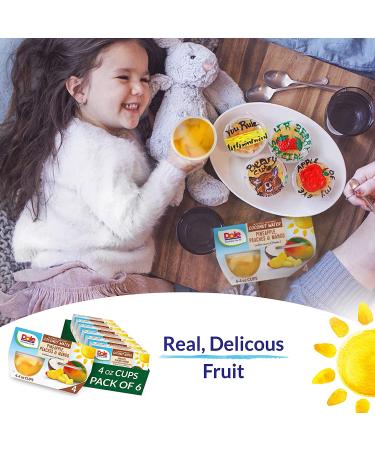 Dole Fruit Bowls Pineapple Peach Mango in Coconut Water - Gluten Free Healthy Snack, 4oz Cups (Pack of 6) - Buy Online on GoSupps.com