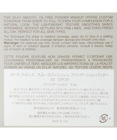 Buy Laura Mercier Smooth Finish Foundation Powder SPF 20-02 - 9.2g | Best International Shipping on Premium Makeup - Buy Online on GoSupps.com