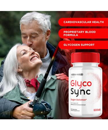 (2 Pack) Glyco Sync Capsules Official Glyco Sync Balance Pills with All Natural Ingredients Advanced Formula GlycoSync Joint Health and Wellness Support Max Strength for Men & Women (120 Capsules) - Buy Online on GoSupps.com