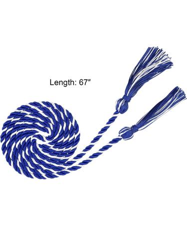 Beautyflier Graduation Honor Braided Cords with Sewing Tassels - Pack of 4, White & Blue - Polyester Yarn Honor Cord for Bachelor Gown - Ideal for Graduation Students - Buy Online on GoSupps.com