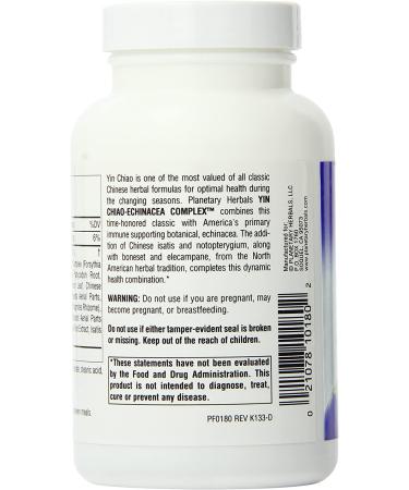 Yin Chiao-Echinacea Complex 600 mg - 120 Tablets | Immune Support by Planetary Herbals - Buy Online on GoSupps.com