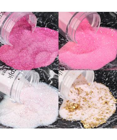 Premium Dip Powder Nail Kit - 8 Colors Clear Nude Pink Glitter Acrylic Set for Home Manicure | Base & Top Coat Included - Buy Online on GoSupps.com