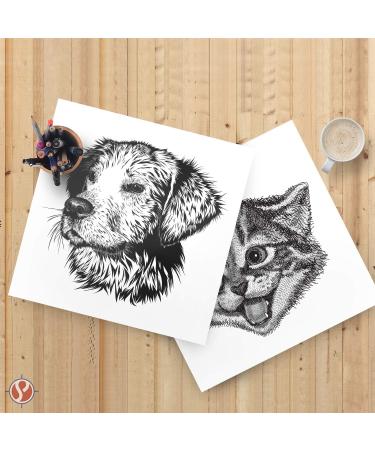 12 x 12 Square Cardstock | 80lb Cover White Thick Card Stock Paper - Smooth Finish | For Scrapbooking Arts and Crafts Wedding Invitations Bussines Cards | 50 Cards Per Pack 12 x 12 Inches - Buy Online on GoSupps.com