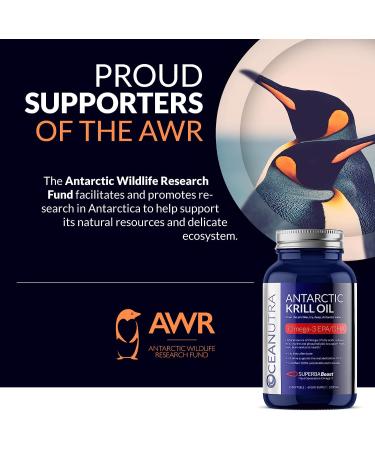 100% Pure Antarctic Krill Oil 1000mg Softgels | 60-Day Supply | Organic Omega 3 EPA/DHA | Sustainable & Traceable | Supports Heart, Liver, Brain, Eye & Joint Health - Buy Online on GoSupps.com
