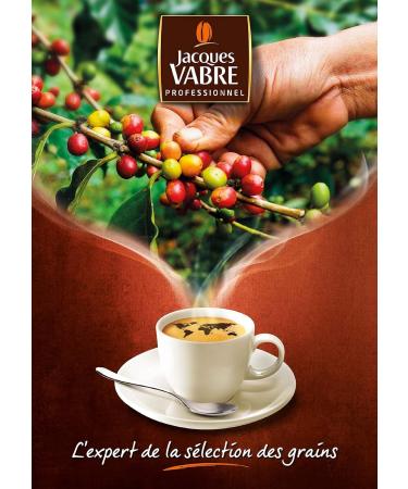 Jacques Vabre Professional 1Kg of Authentic Rainforest Certified Coffee Beans Intensity 6 100% Arabica - Buy Online on GoSupps.com