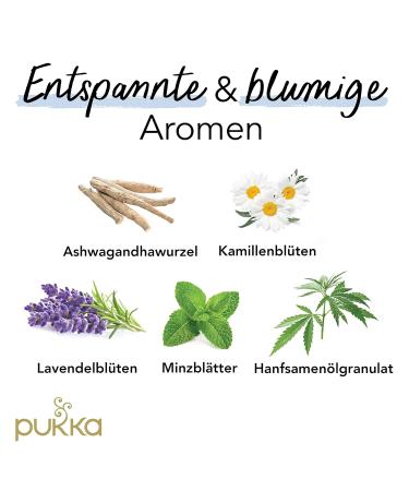 Pukka Organic Herbal Tea Peace - Chamomile Lavender Spearmint & Ashwagandha | 80 Tea Bags | Pack of 4 | Moments of Calm | International Shipping Available - Buy Online on GoSupps.com