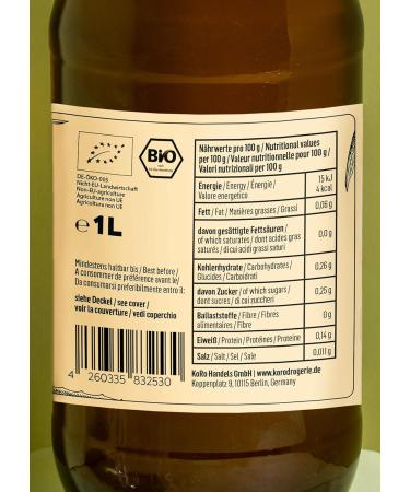 KoRo Organic Aloe Vera Direct Juice 1L - 100% Pure Aloe Vera - Natural, No Added Sugar - Buy Online on GoSupps.com