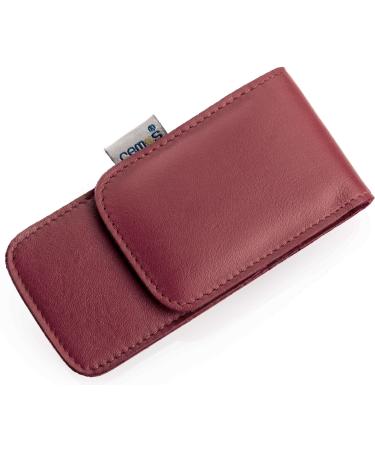 REMOS nail case empty made of genuine leather for 3 instruments - red - Buy Online on GoSupps.com
