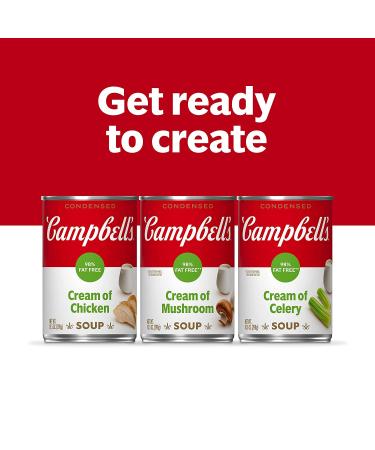 Campbell's 98% Fat Free Cream of Celery Soup 10.5oz Can - Pack of 1 - Buy Online on GoSupps.com