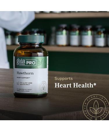 GAIA HERBS PRO Hawthorn - Cardiovascular Health Support Supplement* - Circulation Support Supplement* with Organic Hawthorn Berry - 60 Liquid Phyto-Capsules (60 Servings) - Buy Online on GoSupps.com