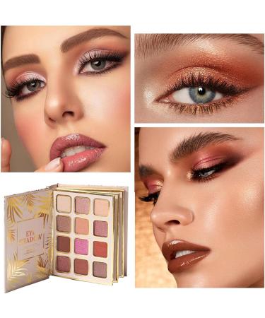 Makeup Book Palette Twelve Shade Eyeshadow Hardcover Style Sparklee Eye Color Set Including Blush Quad Lip Gloss Panels Compact Cosmetic Library Created Teens Ladies Celebration Event Routine - Buy Online on GoSupps.com