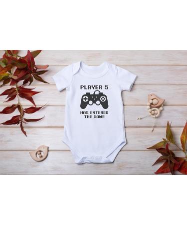 Hippowarehouse Player 5 Game Baby Vest Bodysuit - Short Sleeve for Boys and Girls - Buy Online on GoSupps.com