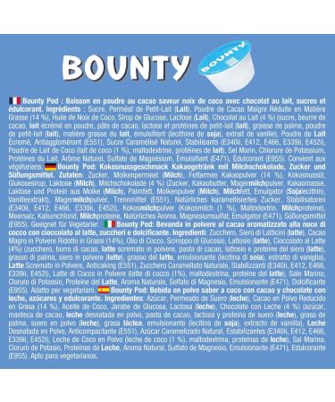 Capsules compatibles Bounty Hot Chocolate Dolce Gusto - 40 dosettes 40 portions de boisson chaude au chocolat chaud - Buy Online on GoSupps.com