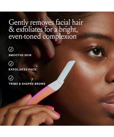 Billie Dermaplane Starter Kit - Reusable Handle & 3 Refill Blades | Remove Facial Hair & Shape Brows - Dermatologist Approved | Shop Now - Buy Online on GoSupps.com