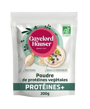 GAYELORD HAUSER Poudre de Prot ines v g tales Bio 2 Cuill res Soupe - 16 g de Prot ines Adapt e aux V g taliens M langer dans Smoothies Yaourts ou Shaker 200 g