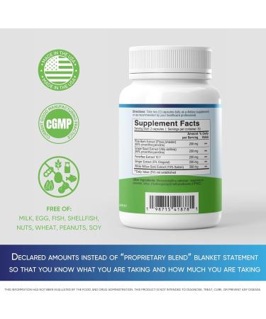 MigRePair MM Bottle of 60 - Doctor Formulated Natural Herbal Migraine Supplement for Women Menstrual Migraine Relief Hormonal Migraine Support with Feverfew White Willow Bark Pine Bark & Grape Seed Migrepair MM - 60 - Buy Online on GoSupps.com