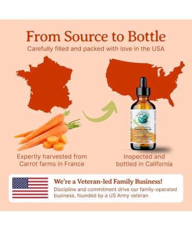 Pure Carrot Seed Oil 236 ml Rich in Vitamins Rejuvenating Hydrating Perfect for Hair & Skin Bella Terra Oils  - Buy Online on GoSupps.com