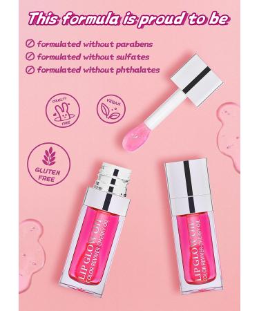 FEIMINI Hydrating Lip Glow Oil - Moisturizing & Plumping Gloss for Lip Care - Raspberry - Buy Online on GoSupps.com