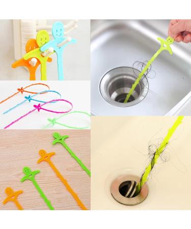 UGpine Hair Drain Clog Remover Tool(6pcs) 20inch Plastic Snake Drain Hair Remover Tool For Sewer/Toilet/Kitchen Sink/Bathroom Tub - Buy Online on GoSupps.com