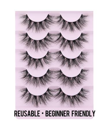 Zegaine 5 Pairs MISCHA-2 18mm Cluster Wispy False Mink Lashes Pack - 60 Pack - Buy Online on GoSupps.com