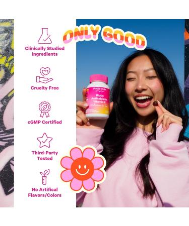 Pink Stork Biotin Antioxidants Vitamin E Multivitamin for Teens - Clinically Studied Vitamins + Nutrients for Teens - Beautiful Hair Radiant Skin Strong Nails + Immune Support - 60 Berry Gummies - Buy Online on GoSupps.com