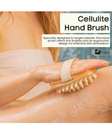Shop Eco Bath London Cellulite Handbrush - Natural Body Care for Smooth Skin - International Shipping Available - Buy Online on GoSupps.com