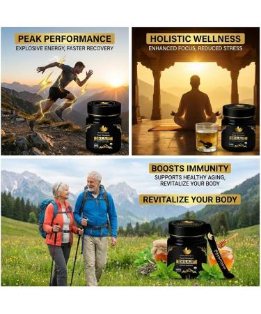 54 g de r sine de Shilajit Pure Himalaya s ch e au soleil et test e en laboratoire | Riche en acide fulvique et humique 85+ min raux | Booster d' nergie naturel | Shilajit biologique pour homme et - Buy Online on GoSupps.com