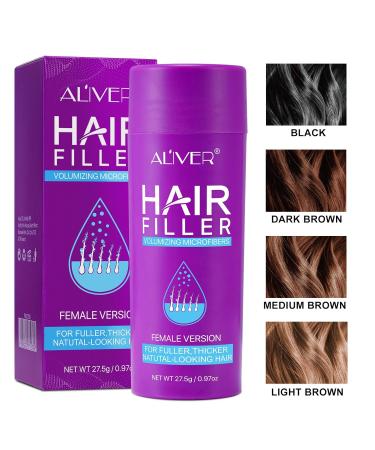 Buy Dark Brown Hair Fibers for Thinning Hair - 27.5g | Instantly Conceal Hair Loss & Revitalize Hair Women - Buy Online on GoSupps.com