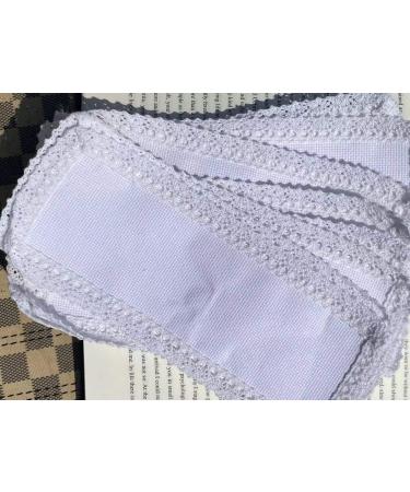 15 Pieces of 18 Count Book Marker Cross Stitch net 42x130 aida 100% Cotton 18 Count aida with Cotton lace Edge DIY Blank Bookmark lace Cross Stitch Bookmarks - Buy Online on GoSupps.com