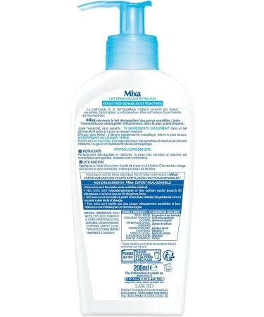 Mixa Expert Sensitive Skin Extra-pure Soothing Cleansing Milk 200 ml - Buy Online on GoSupps.com