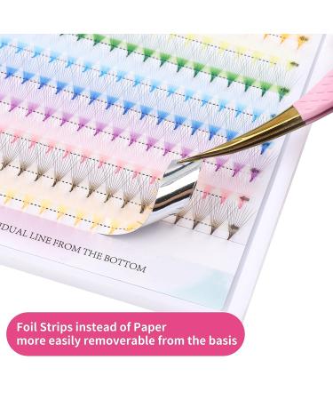 240pcs 12 Color 10D 13mm Colored Lash Extensions | D Curl Professional Premade Fans Eyelash Extensions | Vibrant Individual Lashes - Buy Online on GoSupps.com