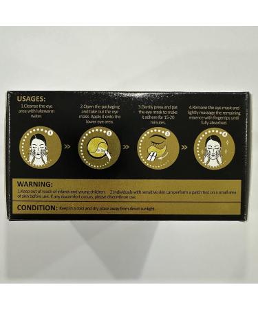 60 Pcs 24K Gold Under Eye Patches - Collagen Gel Mask for Dark Circles & Puffiness Treatment | Hydrating Eye Pads for Wrinkles & Bags | Women & Men Beauty Care - Buy Online on GoSupps.com