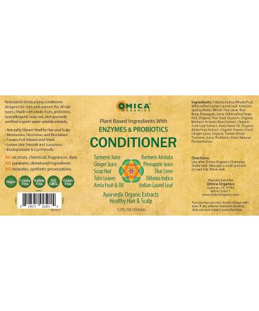 Buy Plant Based Conditioner with Enzymes & Probiotics - 12 fl oz | Eco-Friendly Hair Care - Buy Online on GoSupps.com
