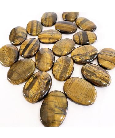 Tiger Eye Worry Stone - Anxiety Relief Crystal Gift for Birthday, Graduation, Stocking Filler - Buy Online on GoSupps.com