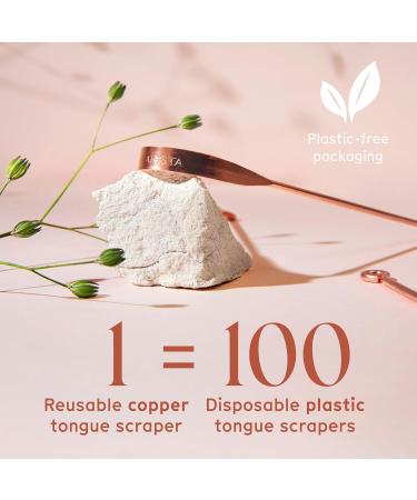 Arista Copper Tongue Scraper for Adults - Ayurvedic Oral Hygiene Tool for Bad Breath - Buy Online on GoSupps.com