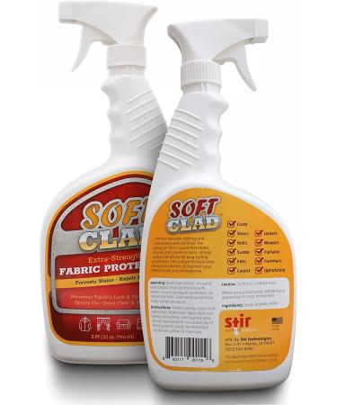 Extra Strength Fabric Protector Spray Prevents Stains and Repels Liquids. SoftClad Safely Guards Furniture, Shoes, Carpet, Upholstery, Suede, Leather, Couch, Canvas and more. Safe for indoor use -32oz - Buy Online on GoSupps.com