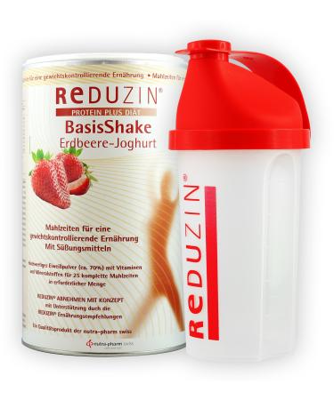 Redin diet Basisshake Different varieties BCM including a practical 500ml Shaker (Basisshake strawberry yoghurt Shaker) 450 g (1 Pack) Shaker - Buy Online on GoSupps.com