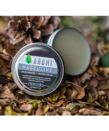 Aromi Solid Cologne | Sweet Musk Fragrance Vegan Cruelty-free Powdery Scent Wax-Based Travel Small Men's Gift Alcohol-free Concentrated (Masculine) - Buy Online on GoSupps.com