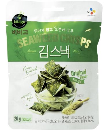 bibigo Seaweed Crisps (Original flavor Over baked) 4 pack 20g(83kcal)