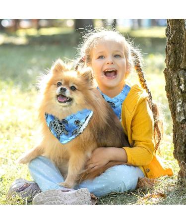Shop Triangular Dog Scarf for All Sizes - 2 Multi-Colored Pieces for Dogs & Cats - Perfect Fashion Accessory - Buy Online on GoSupps.com