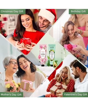 Hand Cream Gift Set for Women - Mini Travel Size Moisturizer for Dry Cracked Hands | Perfect Christmas Birthday & Valentine's Gifts for Teachers Nurses & Coworkers - Buy Online on GoSupps.com