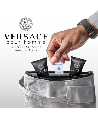 Versace Pour Homme for Men 3 Piece Mini Gift Set - Buy Online on GoSupps.com