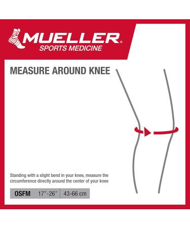 MUELLER Sports Medicine Adjustable Premium Knee Stabilizer - Padded Support for Men & Women Black S/M - International Shipping Available - Buy Online on GoSupps.com