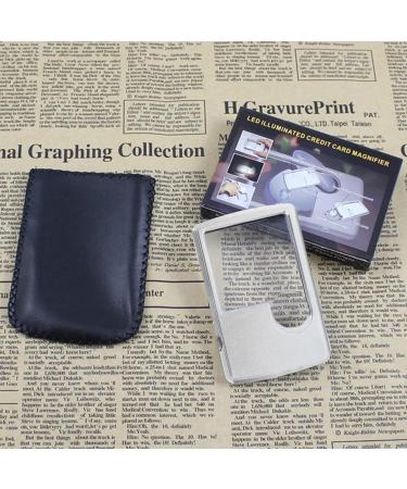 Professional Pocket with Light 3X 6X with Light LED Magnifier Lightweight Handheld Rectangular for Reading Inspection s Crafts Full of Stars - Buy Online on GoSupps.com