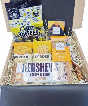 Inside the Box Gifts Coffee Gift Box with Biscuits and Chocolates (Coffee with Biscuits Sweets & Chocolate Flat Box) | Birthday Thank you Thinking of You Gift idea for Wife Mum Friend - Buy Online on GoSupps.com