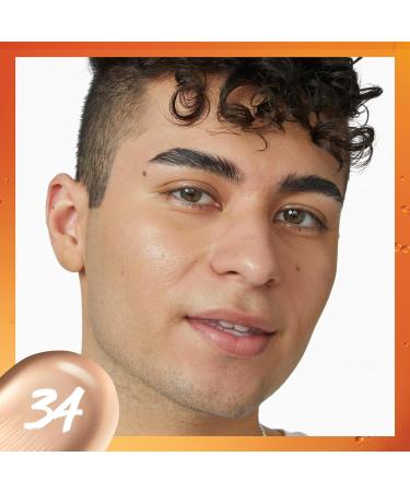 Maybelline Super Stay Skin Tint Foundation With Vitamin C - Shade 34 - 30 ml - Long-Lasting Vegan Formula - Buy Online on GoSupps.com