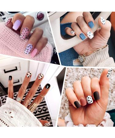 Kalolary 20 Sheet Self-Adhesive Leopard Nail Wraps - Colorful DIY Nail Art Stickers with Nail File for Women & Girls - Buy Online on GoSupps.com